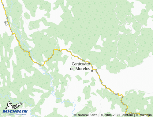 MICHELIN Nocupétaro de Morelos map - ViaMichelin