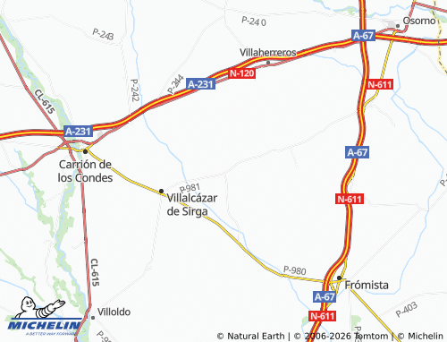 MICHELIN Arconada map - ViaMichelin
