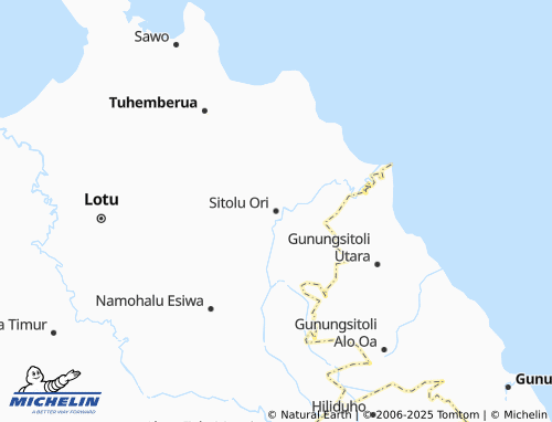MICHELIN Sitolu Ori map - ViaMichelin