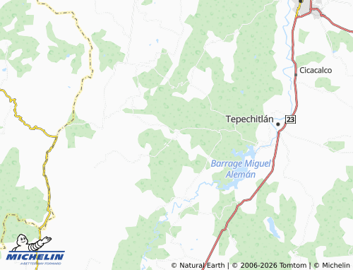 Mappa MICHELIN Villa Juárez, El Tecolote - ViaMichelin