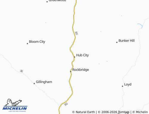 Carte MICHELIN Hub City - ViaMichelin