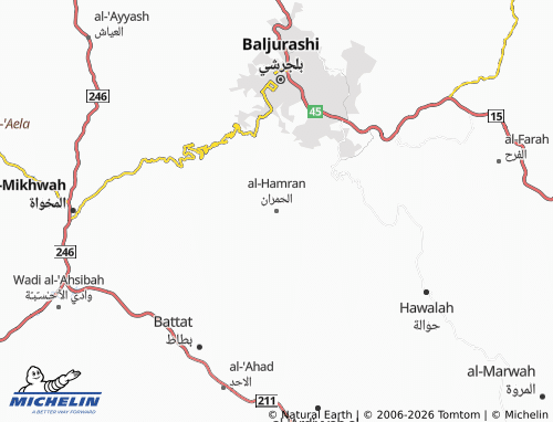 MICHELIN-Landkarte al-Hamran - ViaMichelin