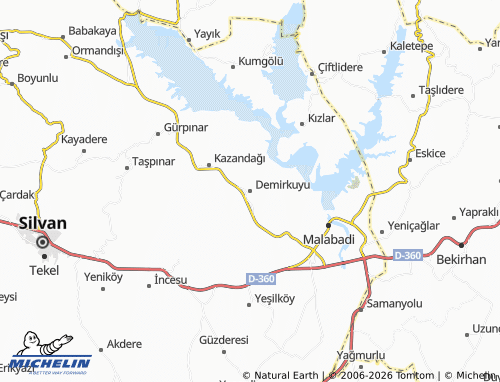 MICHELIN Demirkuyu map - ViaMichelin