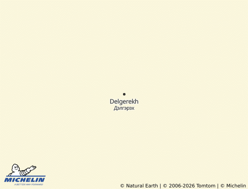 Mappa MICHELIN Delgerekh - ViaMichelin