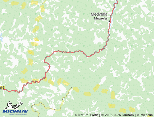 Mapa MICHELIN Bogunovac - ViaMichelin