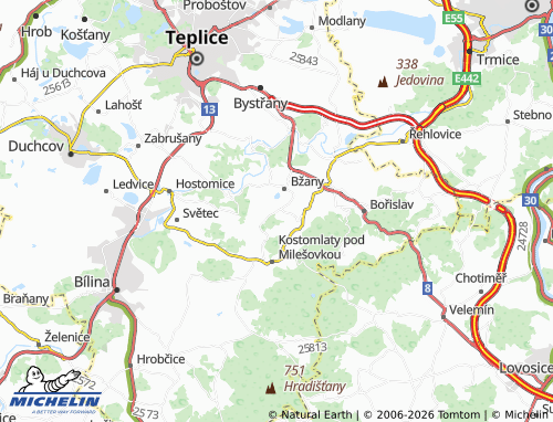 Mappa MICHELIN Mošnov - ViaMichelin