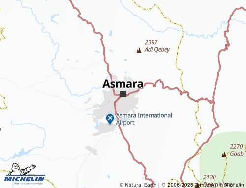 MICHELIN Asmara map - ViaMichelin
