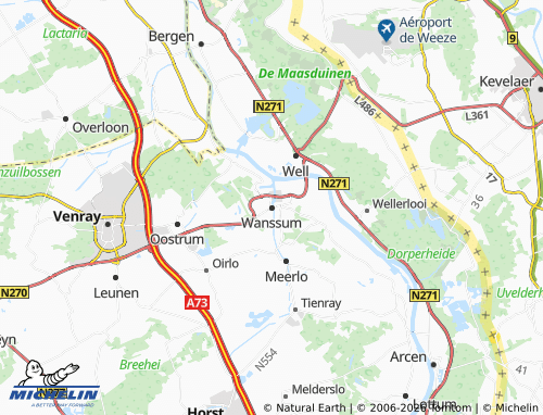 Carte MICHELIN Wanssum - ViaMichelin