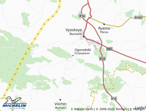 MICHELIN Ogorodniki map - ViaMichelin