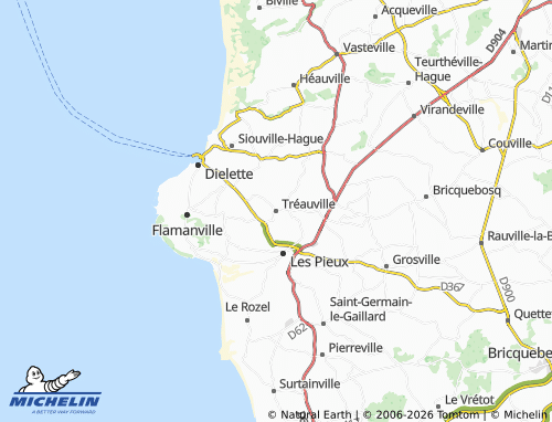 MICHELIN Tréauville map - ViaMichelin