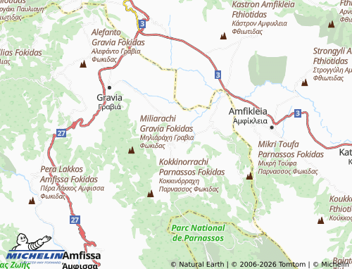 MICHELIN Lilaia map - ViaMichelin
