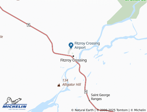 MICHELIN Fitzroy Crossing map - ViaMichelin