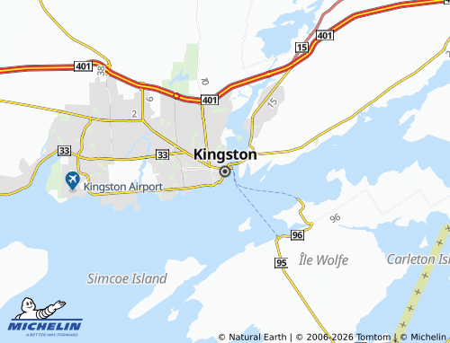 MICHELIN-Landkarte Kingston - ViaMichelin
