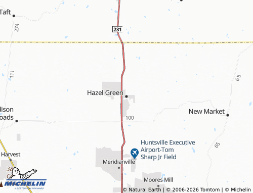 Carte MICHELIN Hazel Green - ViaMichelin