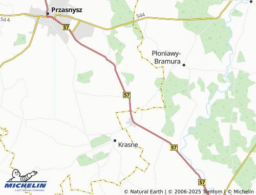 MICHELIN Bogate map - ViaMichelin