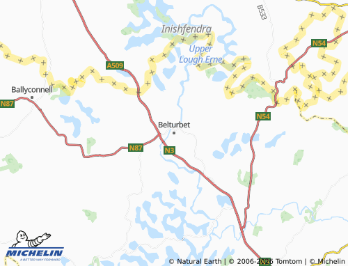 MICHELIN-Landkarte Belturbet - ViaMichelin