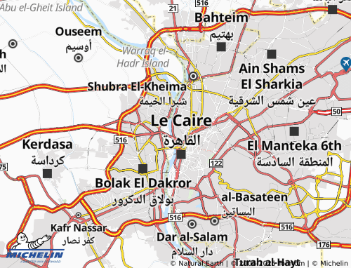 Carte MICHELIN Oshash al-Nakhl - ViaMichelin
