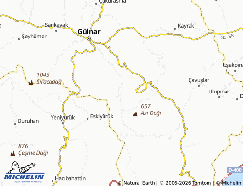 Mappa MICHELIN Emirhacı - ViaMichelin
