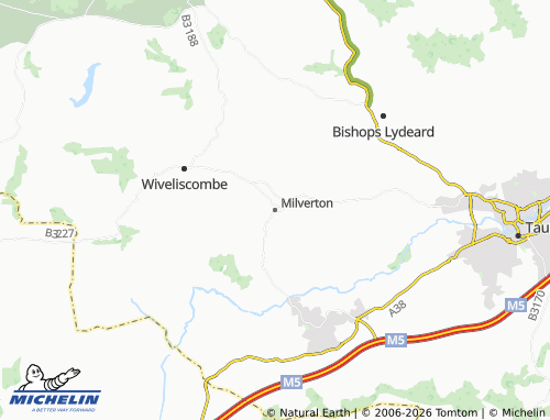 MICHELIN Milverton map - ViaMichelin