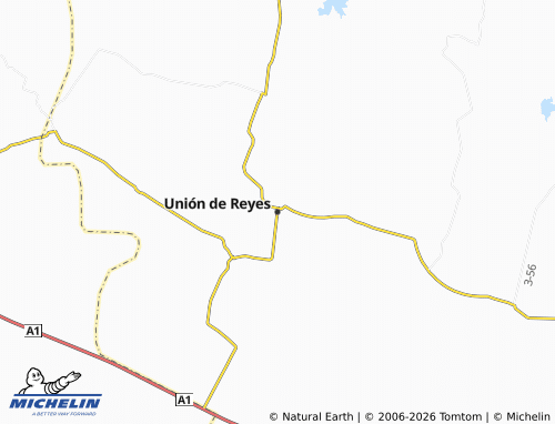 MICHELIN Unión de Reyes map - ViaMichelin