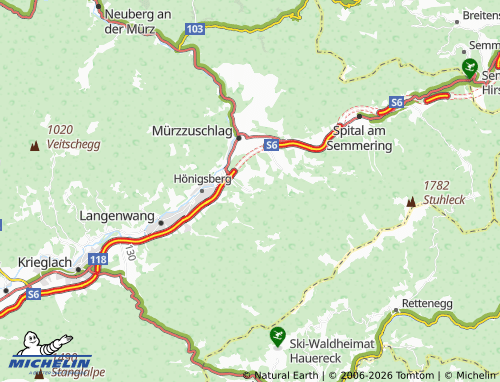MICHELIN Ganz map - ViaMichelin