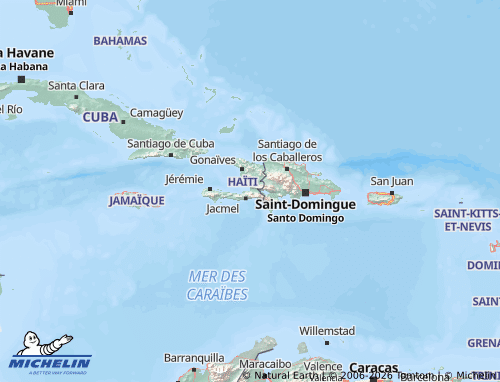 Carte MICHELIN Haïti - ViaMichelin