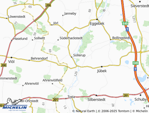 MICHELIN Hünning map - ViaMichelin