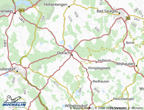 MICHELIN-Landkarte Ostrach - ViaMichelin