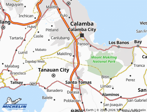 MICHELIN Makiling map - ViaMichelin