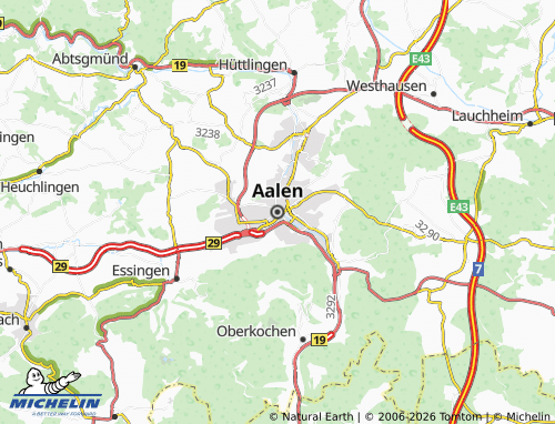 MICHELIN-Landkarte Aalen - ViaMichelin