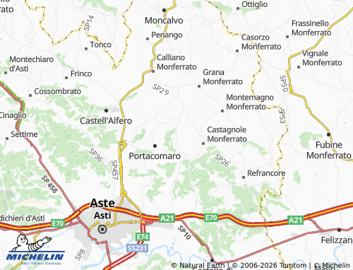 Mapa MICHELIN Scurzolengo - ViaMichelin
