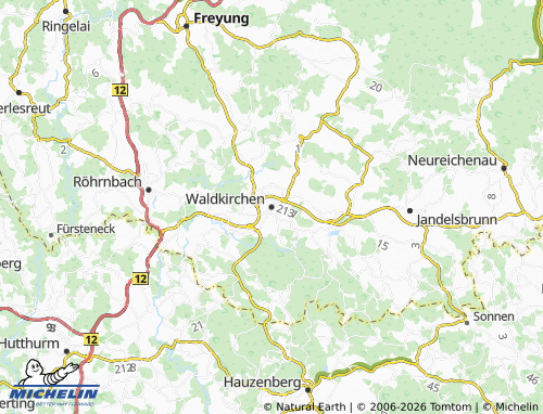 Mappa MICHELIN Waldkirchen - ViaMichelin