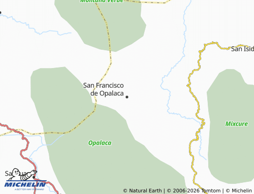 MICHELIN San Francisco de Opalaca map - ViaMichelin
