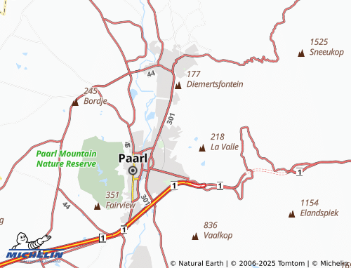 MICHELIN Milky town map - ViaMichelin