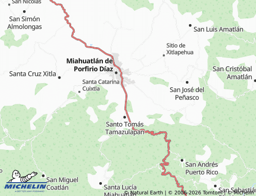 Mappa MICHELIN San Miguel Arcángel - ViaMichelin