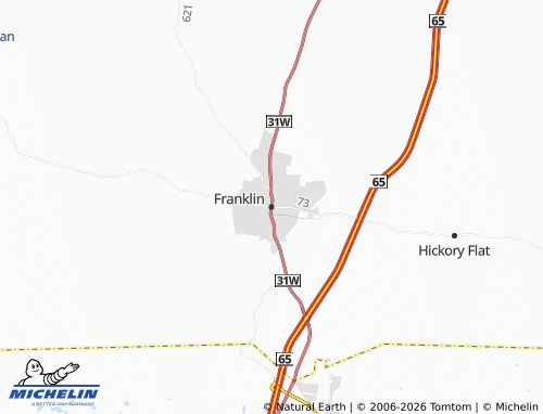 Mappa MICHELIN Franklin - ViaMichelin