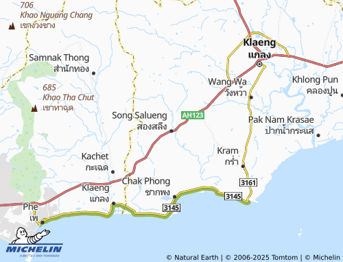 MICHELIN Song Salueng map - ViaMichelin