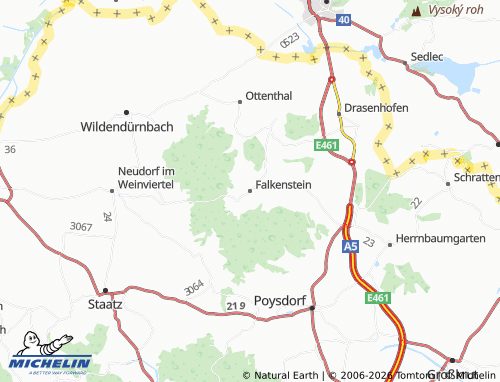 Mapa MICHELIN Falkenstein - ViaMichelin