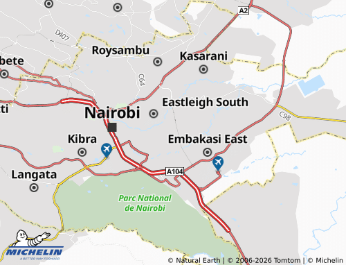 MICHELIN Lumumba map - ViaMichelin