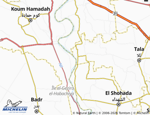 MICHELIN-Landkarte Tanoub - ViaMichelin