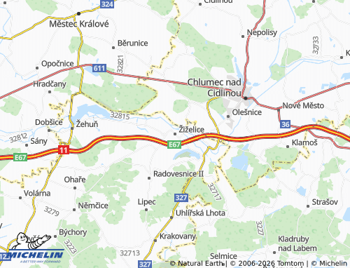 Mappa MICHELIN Žiželice - ViaMichelin