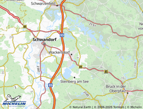 Mapa MICHELIN Wackersdorf - ViaMichelin