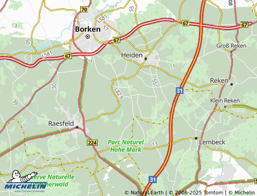 MICHELIN Frankenhoff map - ViaMichelin