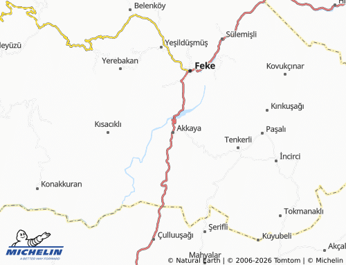 MICHELIN Akkaya map - ViaMichelin