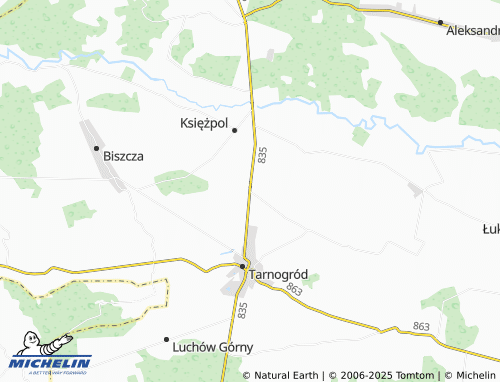 MICHELIN Płusy map - ViaMichelin