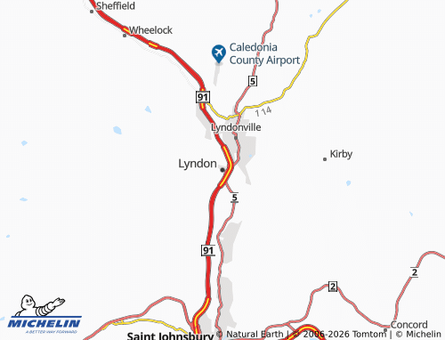 Mappa MICHELIN Lyndon - ViaMichelin
