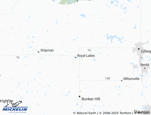 MICHELIN Royal Lakes map - ViaMichelin