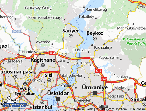 MICHELIN Baltalimani map - ViaMichelin