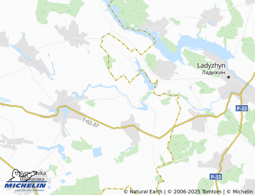 MICHELIN Huty map - ViaMichelin