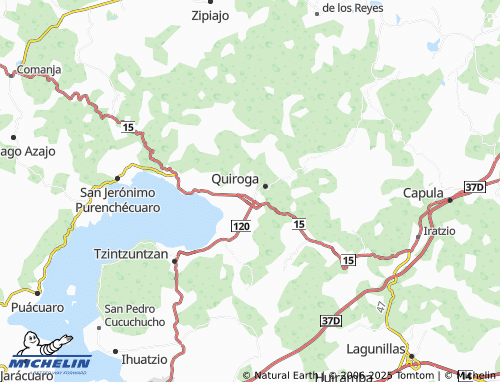 MICHELIN Quiroga Centro map - ViaMichelin